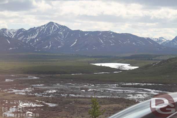 The Savage River snaking its way through the valley.