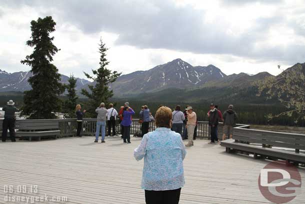 An overlook beyond the restrooms.