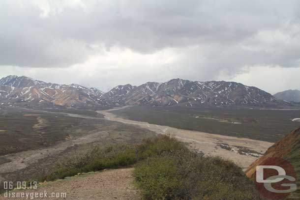 It was cloudy today.. no rain yet but not good for taking pictures of the mountains.  The driver said if you get clear skies the odds of animals go down.. so do you want landscape or animal pictures..