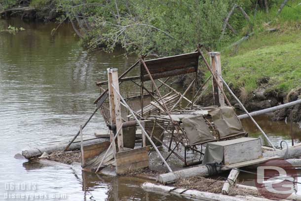 A fish wheel that the natives used to catch salmon.