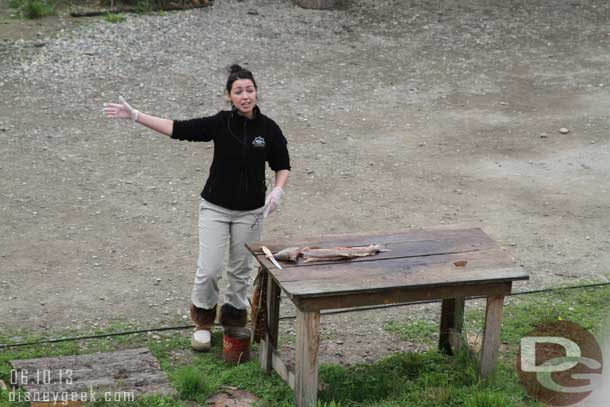 She was waiting to explain more about the preparation of the fish.