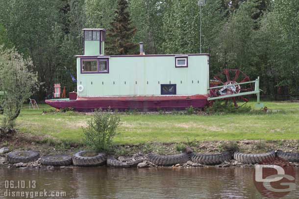 This was someones house along the river.