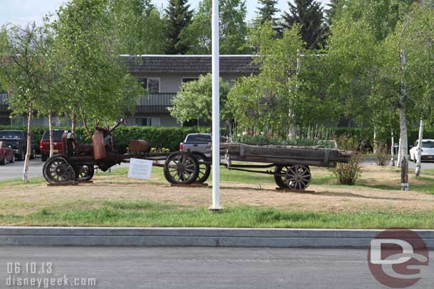 Out front an old Model T