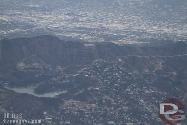One last picture of the Hollywood sign before I had to turn the camera off for landing.  Hope you enjoyed seeing some of Alaska with me.