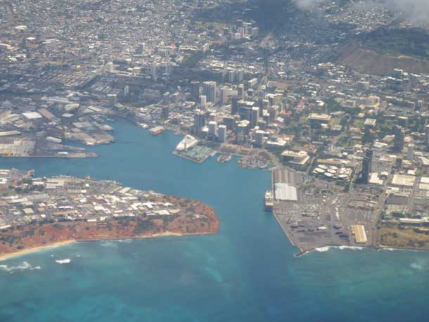 Downtown Honolulu.