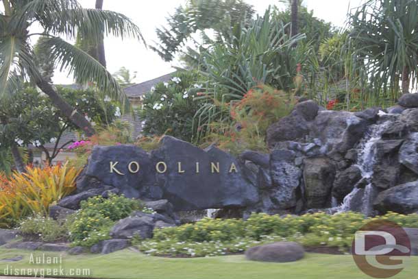 Ko Olina is a small community off the highway.  