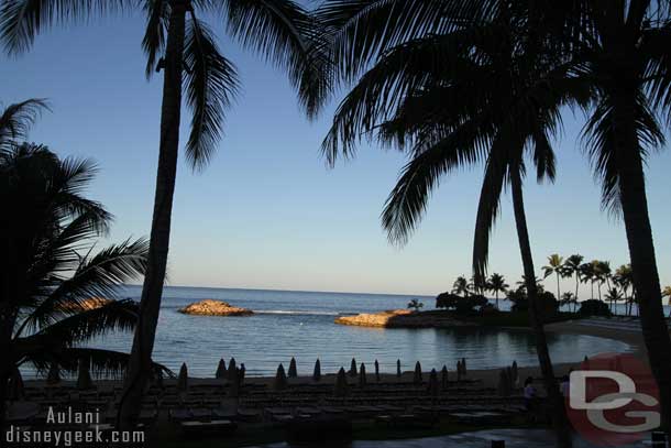 Looking out to the lagoon.