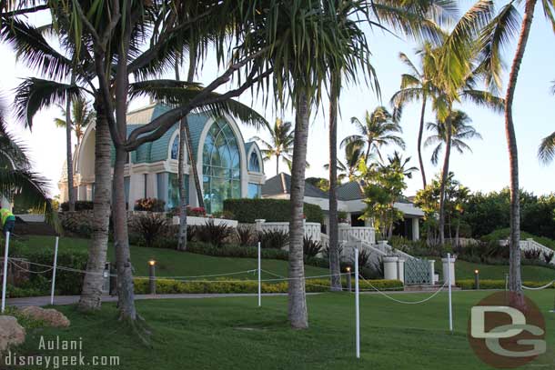 Next door is a wedding chapel, not Disney.