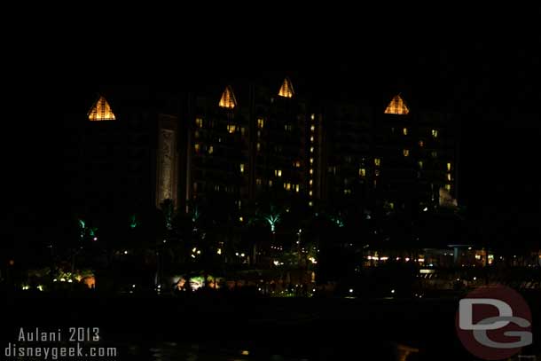 From across the lagoon at night.. I really needed my tripod but left it back in LA.