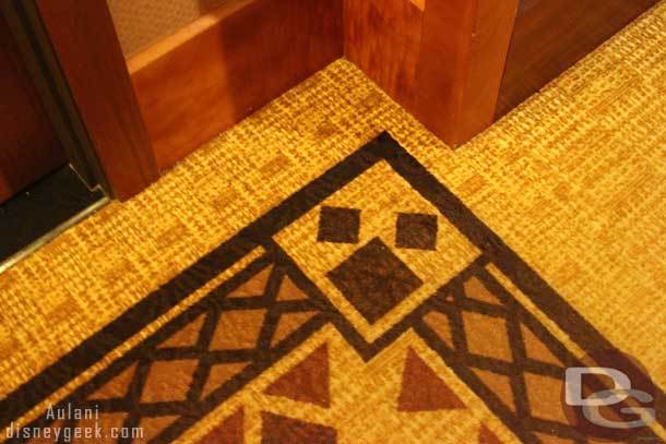 And the carpet has a Hidden Mickey