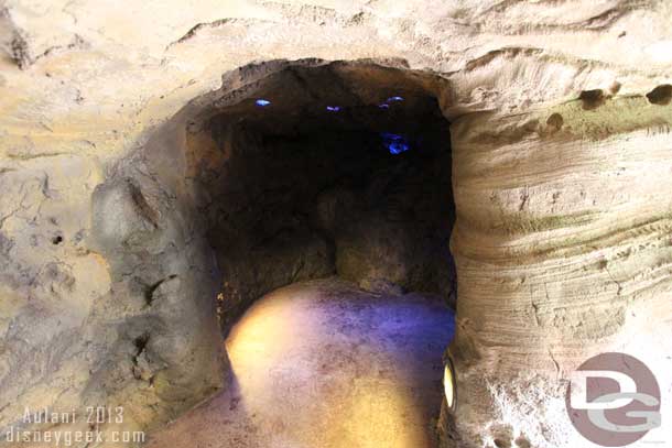 At the base of the volcano is a walk in experience with lights. I did not see much else in my quick look around this dark cave. (Well more of a room it does not go that far in).