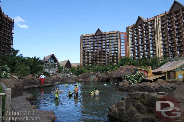 Here is a picture taken around 4:00pm.. with guests in the water.