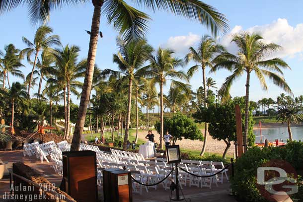 The area is also used for special events. In this case there was a wedding on it.