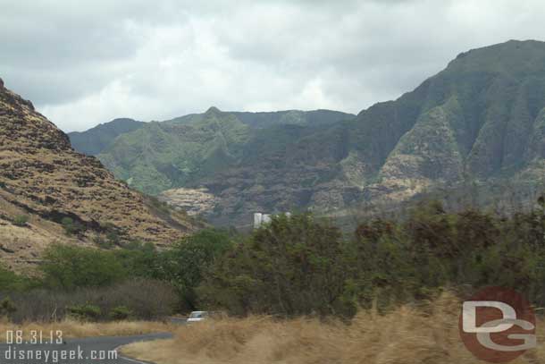 The Makaha Golf Club and hotels are down that road.