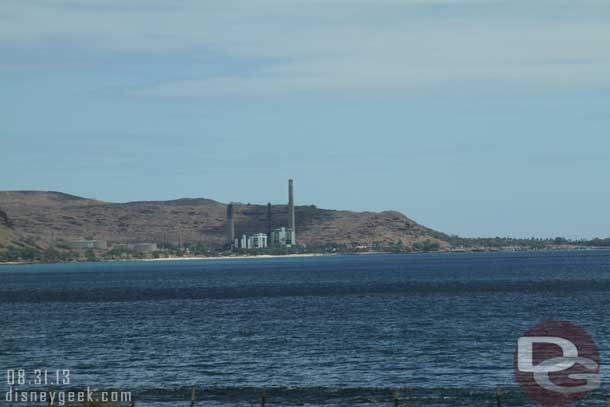 A better view of the power plant as we headed back.