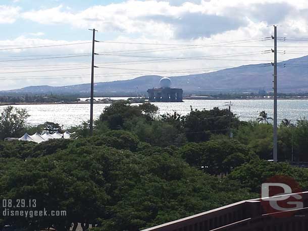 Out in Pearl Harbor a radar unit.