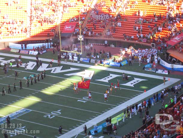 Time for USC to take the field.