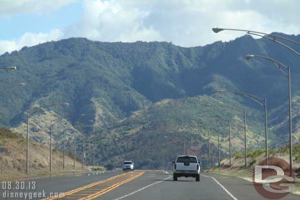 We bypassed Haleiwa and we stayed on the Kamehameha Hwy to go back toward Honolulu.