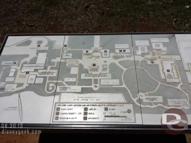A map of the visitor complex.