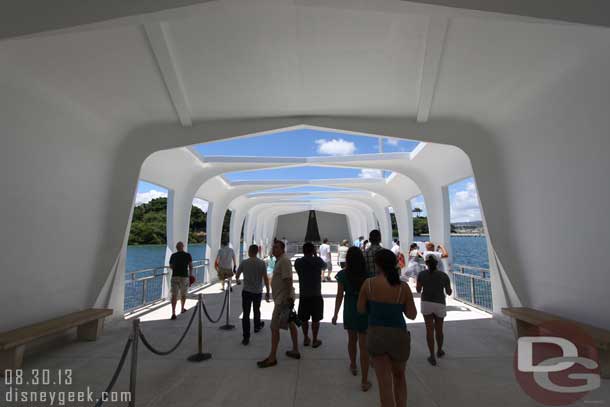 When we arrived the memorial was empty, so it was only our boat full of people, which was great, last time it was packed out here.