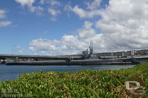 To the right is the USS Bowfin.