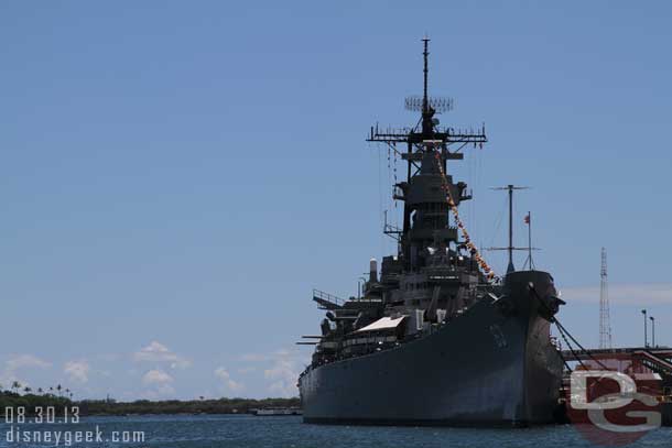 The USS Missouri.