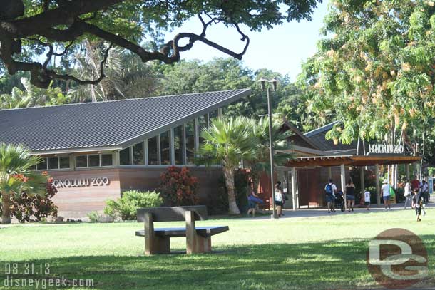 We exited H1 on the far side of Waikiki and passed by the Honolulu Zoo.