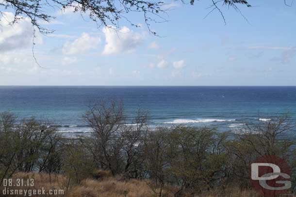 There are several turnouts and view points along the drive.  Here was the first one we stopped at which I think is overlooking Diamond Head Beach Park.