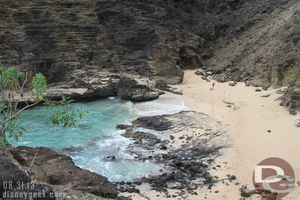 To the right you can look down into Halona Beach Cove (From Here to Eternity was filmed here for you movie buffs).