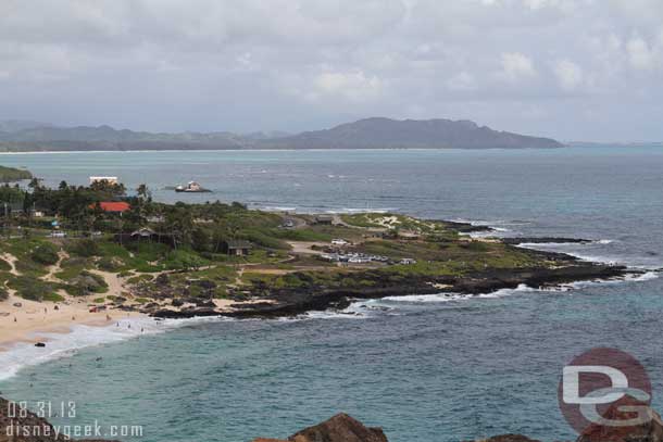 The view from the lookout point of Makapuu Beach