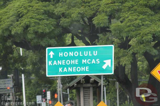We turned and headed back across the island on H3 when we reached Kaneohe Bay.