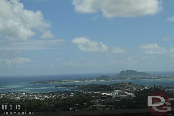 One last look back at Kaneohe Bay before heading into the tunnel.