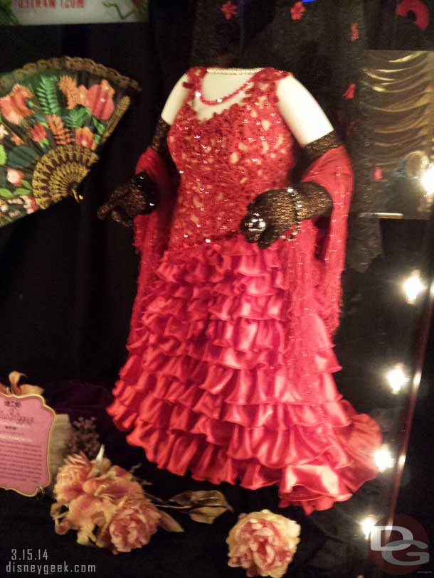 A large portion of the display are Miss Piggys Couture Collection gowns that she had loaned the theatre.  