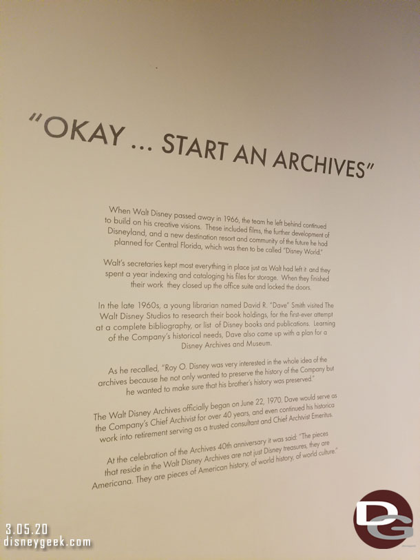 The story of how the archives started.