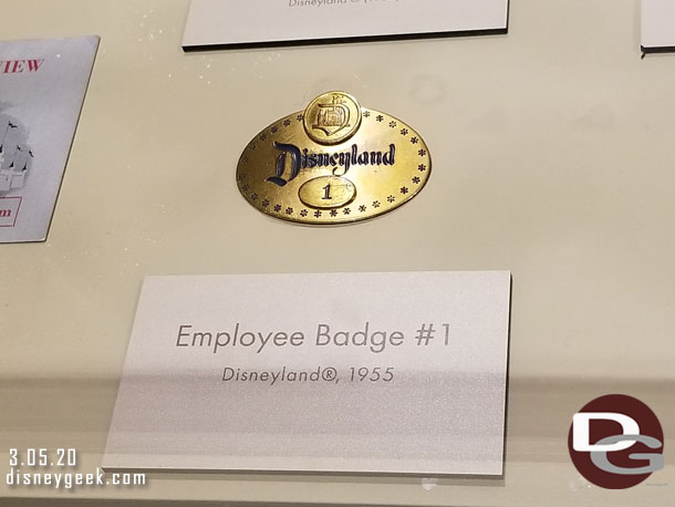 Disneyland Employee Badge #1