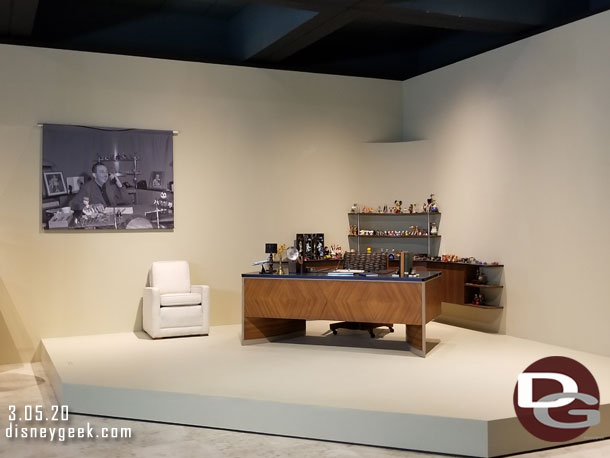 First up a look at Walt's Office.  This is the set from Saving Mr. Banks.  The real office is an exhibit on the Studio lot in Burbank.