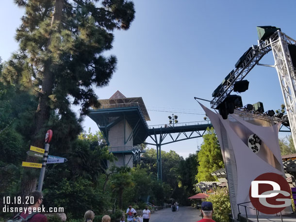 We had reached the bottom of the hill and were on our way to the Northern Frontier. To get there with minimal hills we needed to take the Bashor Bridge.  You have a choice of an elevator or over 100 stairs to get up there.  