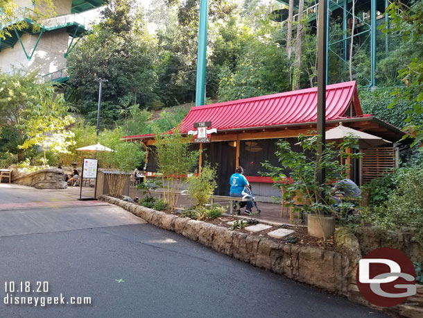 A food location that was not open yet, the Pagoda in the Asian Passage.