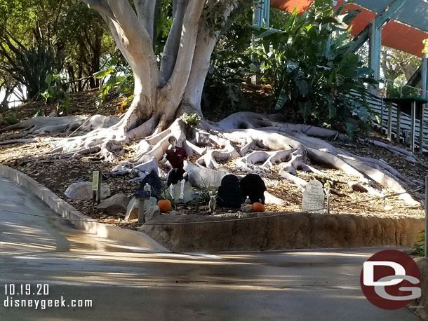 Some Halloween decorations near the theater (all shows are not running due to the virus.