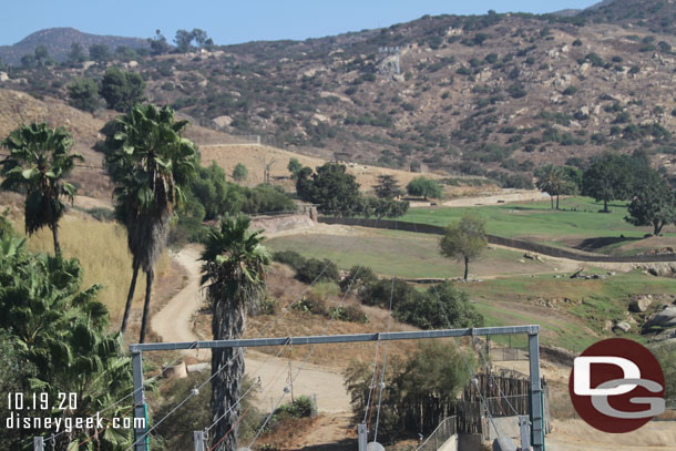 The zip line is closed.. it stars out in the distance up on the hill.