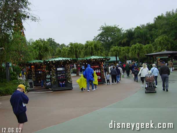 Rain ponchos were everywhere this trip (as was true in past trips too)