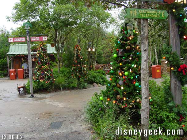 Camp Minnie Mickey decked out for the holidays.