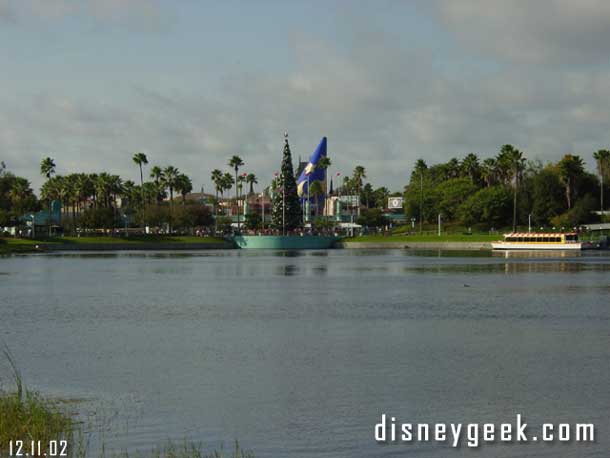 Approaching the Studios on the walking path.