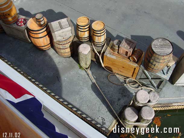 I was surprised to see they were still using the ropes to tie off the boats at WDW.  After the accident a couple years ago at Disneyland they no longer put any strain on the ropes.  The boats basically stop and then they hang the ropes.. but at WDW they were using the ropes to stop the boats.