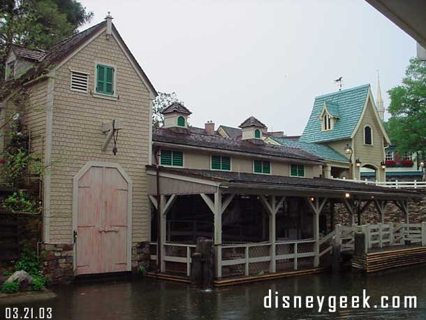 Back to the Magic Kingdom.  The Keel boat dock, the boats have been gone for quite a while now.