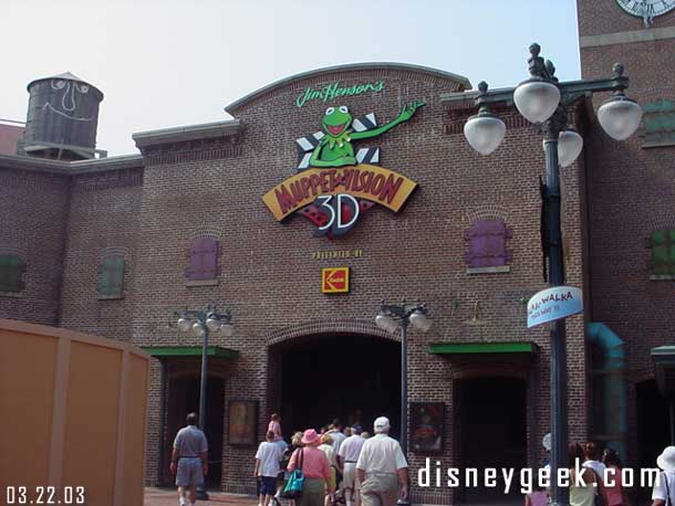 Some work was being done near the Muppets, to the left of this shot.