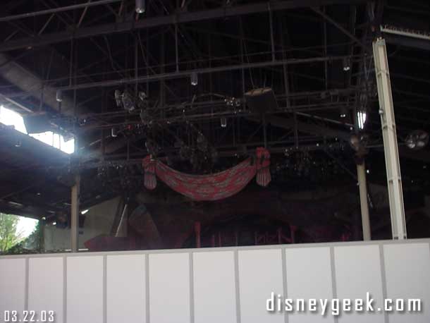 The old Hunchback theater, looks like the sets were still in there.