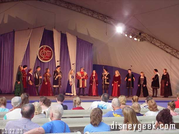 A choir at EPCOT, they were really into it.