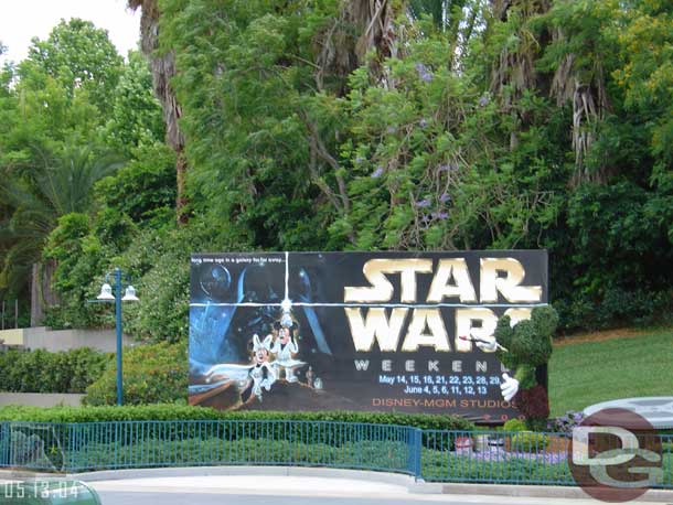 The kickoff of the Star Wars Weekends was this weekend