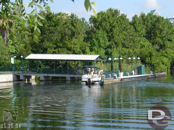 Then they headed over to the boat dock area